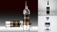 5970+ Vodka Bottle Mockup Premium Quality PSD Freebie