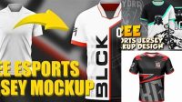 5972+ Esport Jersey Mockup Free Include TIFF