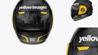 5972+ Moto GP Helmet PSD Mockup Front View Free Design Resource