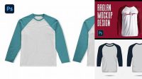 5973+ Mock Up Kaos Raglan Download Free