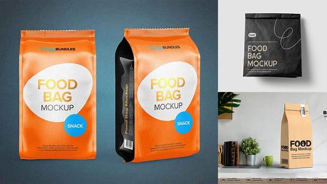 5977+ Food Bag Mockup Free Download Free PSD