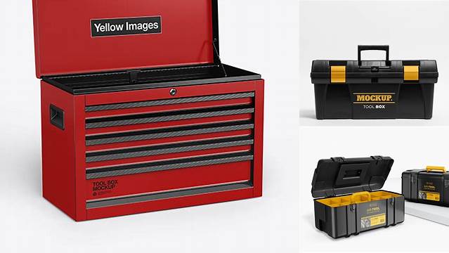 5978+ Tool Box Mockup Free Smart PNG Image