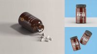 5979+ Amber Bottle With Capsules PSD Mockup Digital Resource Free Download