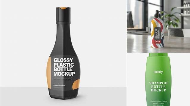 5983+ Shampoo Glossy Bottle PSD Mockup Exclusive Digital PSD Resource