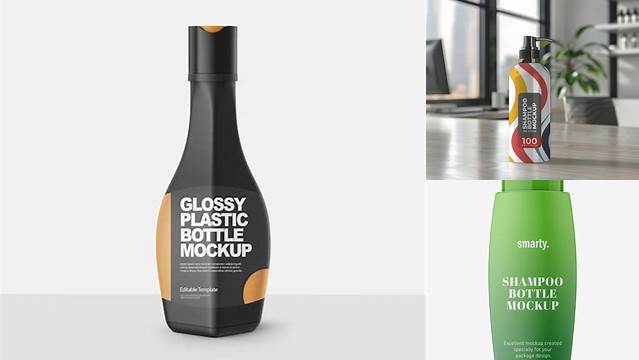 5983+ Shampoo Glossy Bottle PSD Mockup Exclusive Digital PSD Resource