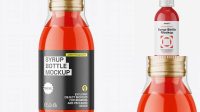 5985+ Glossy Syrup Bottle PSD Mockup Fully Layered PSD Freebie