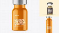 5986+ Glossy Medical Ampoule PSD Mockup Editable Graphic Free PSD