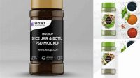 5989+ Spice Bottle Mockup Free PSD Download