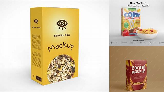 599+ Cereal Box Template Psd Versatile Photoshop File