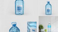 5991+ 5L PET Bottle PSD Mockup Elegant and Stylish Mockup