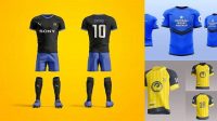 5991+ Mockup T-shirt Football Free PSD Download