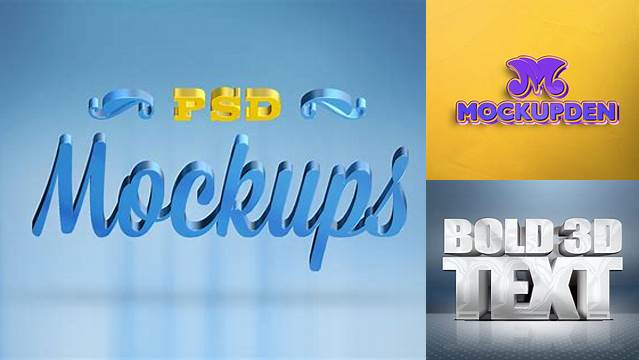 5993+ Free 3d Text Mockup PSD Download