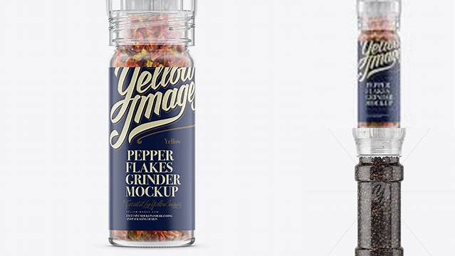 5993+ Pepper Flakes Grinder PSD Mockup Professional Editable Freebie PSD