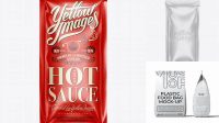 5993+ Plastic Sauce Bag PSD Mockup Unique High-Resolution Design Freebie