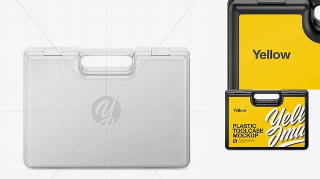 5993+ Plastic Toolcase PSD Mockup Front View Professional Design PSD