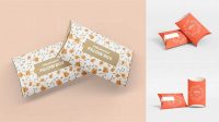 5993+ Two Paper Pillow Boxes PSD Mockup Editable Graphic Free PSD