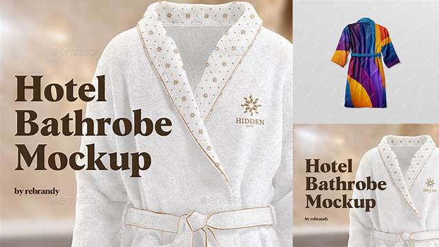 5998+ Bathrobe Mockup Free PSD Free Download