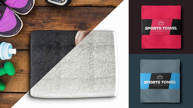 5998+ Gym Towel Mockup For Free Download