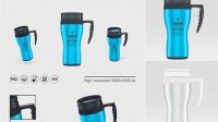 5998+ Thermo Mug PSD Mockup Fully Customizable Photoshop Freebie