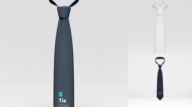 600+ Glossy Tie PSD Mockup Front View Photoshop Resource Free