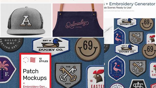 6000+ Patch Mockups + Embroidery Generator Premium Free Graphic Resource