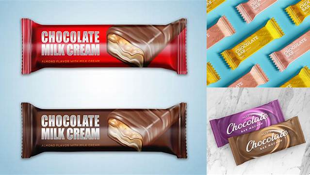 6002+ Chocolate Bar Mockup Free Editable and Customizable PSD