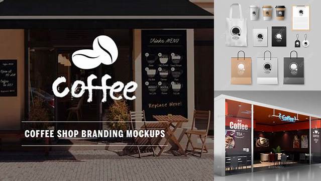 6007+ Coffee Shop Mockup Smart PNG Image