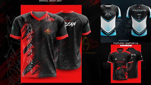 6007+ Esports Jersey Mockup PSD Download