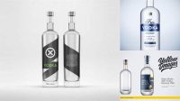 6008+ 750ml Glass Vodka Bottle PSD Mockup Digital Download