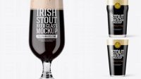 6013+ Embassy Glass with Irish Stout Beer PSD Mockup Download Now Free PSD Template