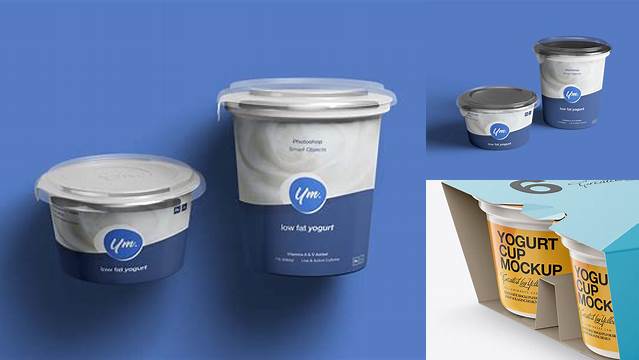 6013+ Yogurt Package Mockup High-End Creative PSD Template