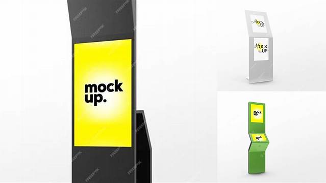 6014+ Free Kiosk Mockup Advanced Editable PSD