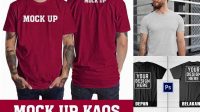 6014+ Mock Up Kaos Depan Belakang Psd Photoshop Freebie