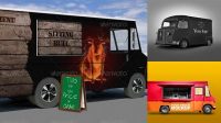 602+ Food Truck Free Mockup Include TIFF