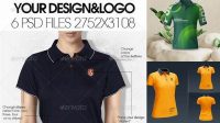 6021+ Female Polo Shirt Mockup Psd Free Download Download Free