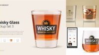 6021+ Whiskey Glass Mockup Free Smart Object PSD Template