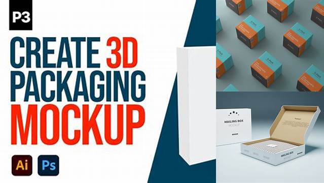 6022+ 3d Packaging Mockup Best for Showcase