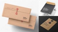 6026+ Leather Envelope With String Closure PSD Mockup Free Professional PSD Download