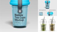 6033+ Bubble Tea Cup Mockup Free Download PSD Download