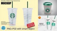 6037+ Starbucks Cold Cup Mockup Free Include TIFF