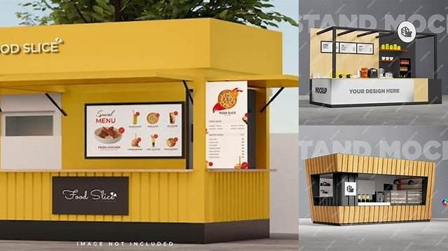 604+ Food Kiosk Mockup Mockup File Free Download