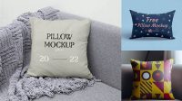 6044+ Pillows PSD Mockup Front View Download Free Editable PSD Template