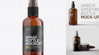 6047+ Amber Spray Bottle Mockup Digital Download