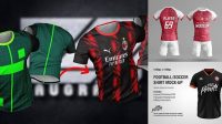 6047+ Mockup Camiseta Futbol Psd Easy Editable