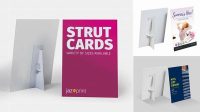 6049+ Strut Card Mockup Include TIFF