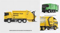 605+ Garbage Truck Mockup Best for Showcase