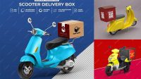 6053+ Delivery Bike Mockup Editable PSD File