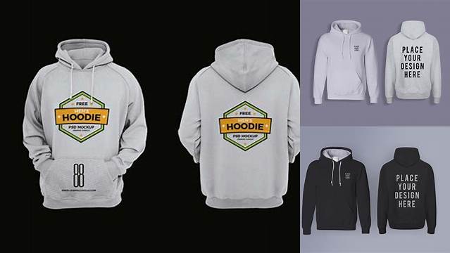 6054+ Men’s Hooded Sweatshirt PSD Mockup Half Side View Free Graphic Design Mockup File