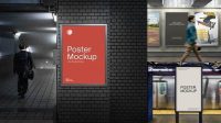 6054+ Subway Poster Mockup Free Mockup Templates