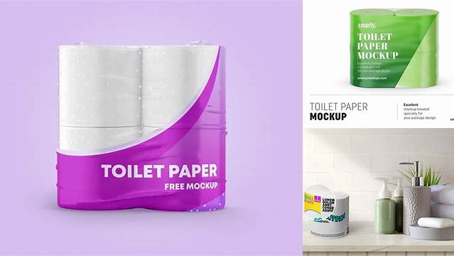 6055+ Toilet Paper Mockup Free Download Custom PSD Mockup Template